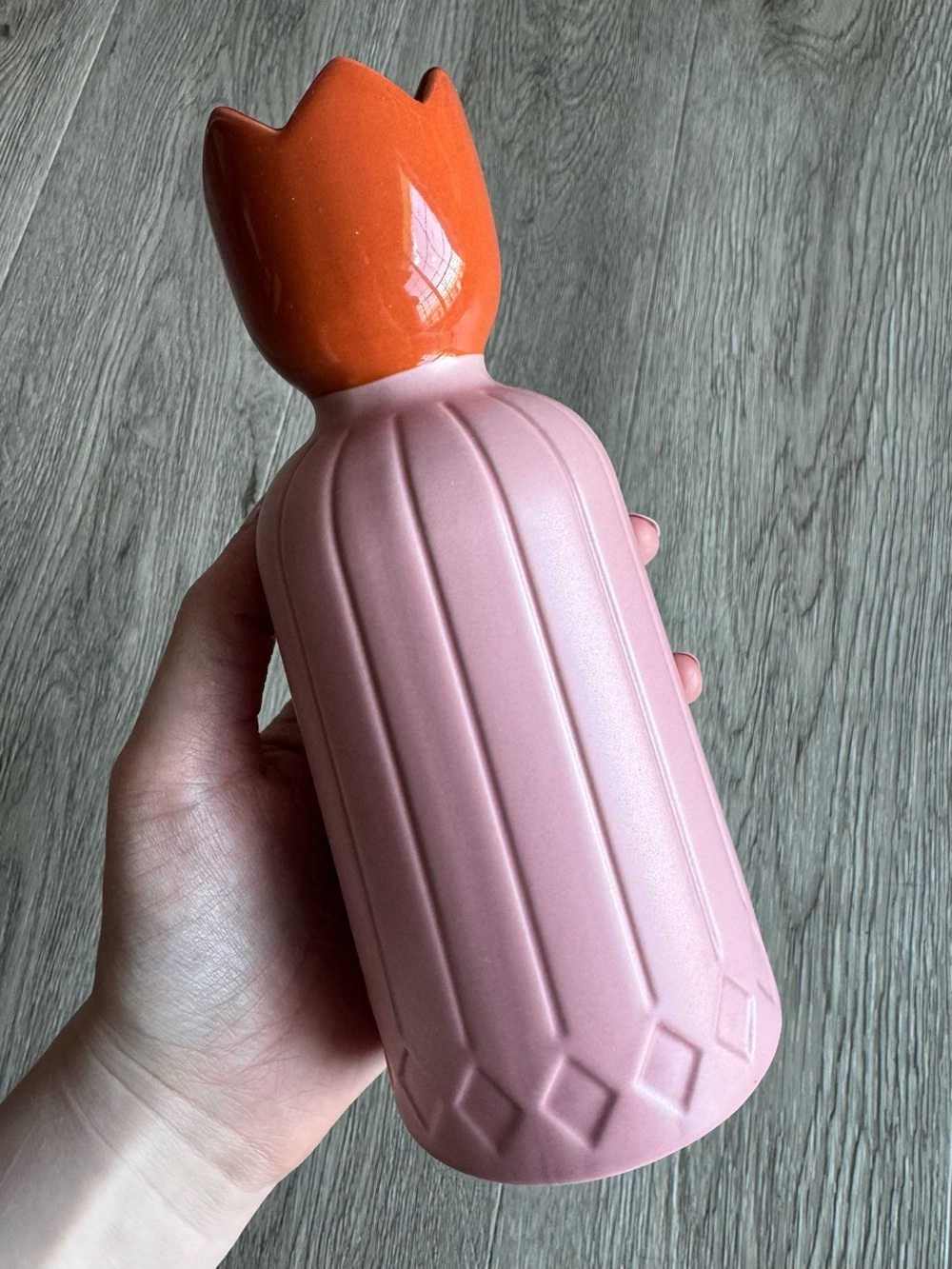 IKEA OMMJÄNGE Limited Edition Candle Holder Pink Orange
